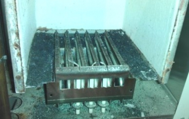 Zanesená spalovací komora